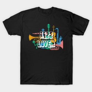 Jazz Lovers Musical Instruments T-Shirt